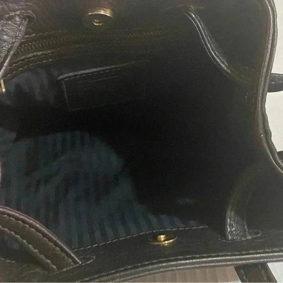 Coach vintage black leather crossbody handbag - Picture 12 of 13